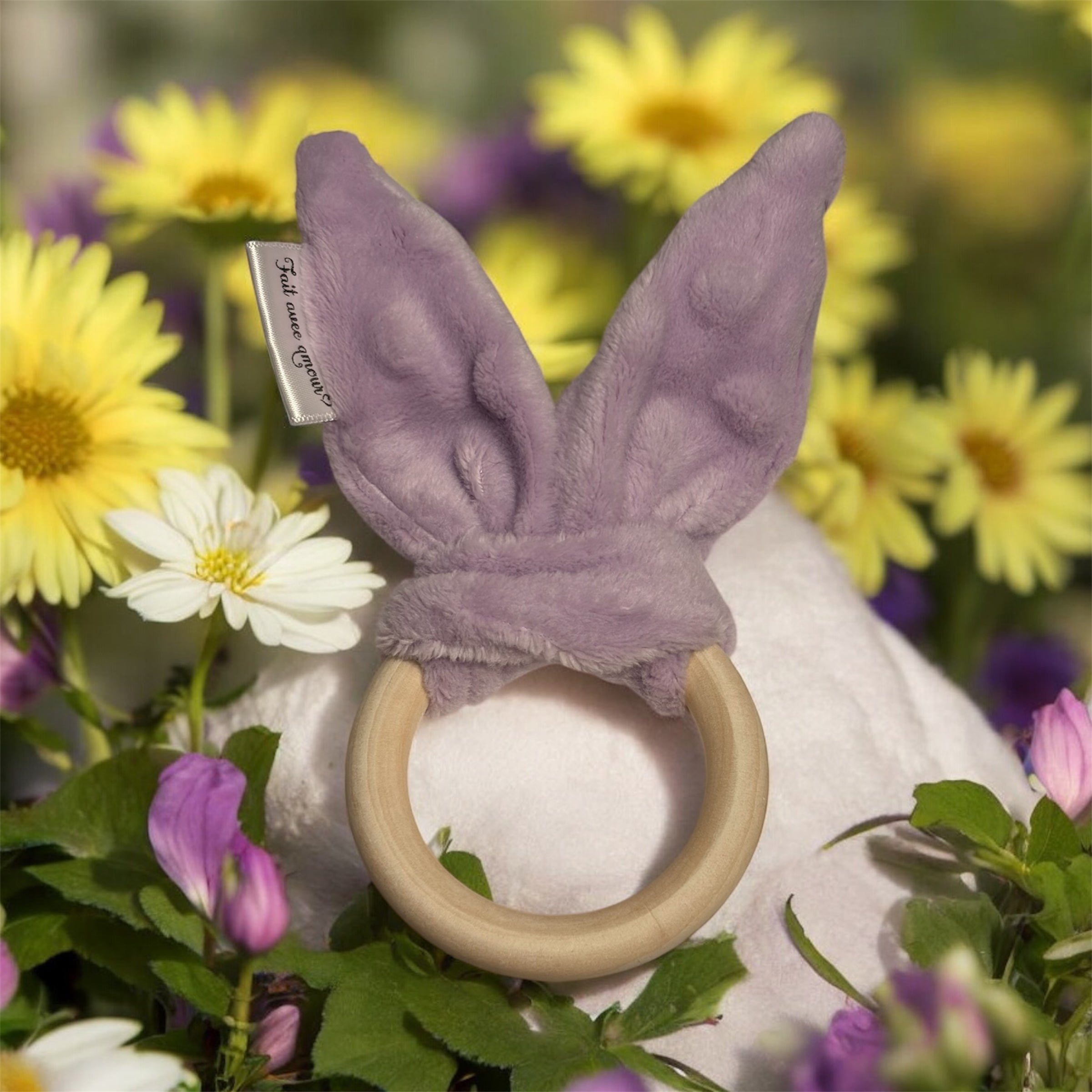 Hochet lapinou pour bébé