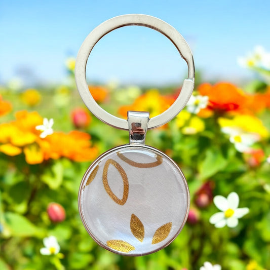 Porte-clés fleur d’or