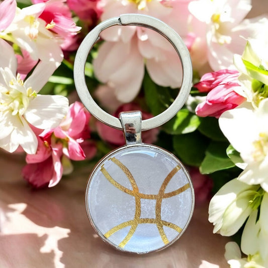 Porte-clés cercle d’or